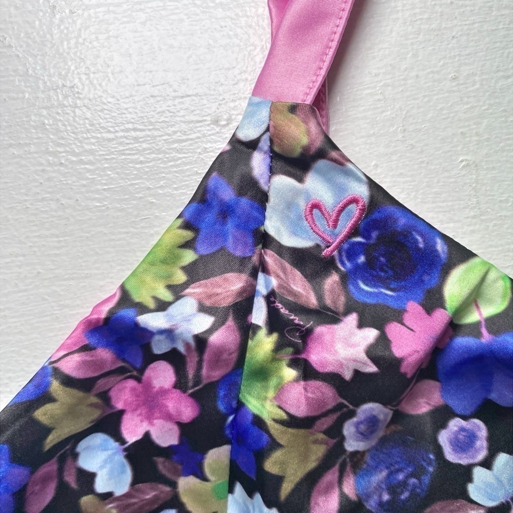 Parade size 3x NWT GANNI Luminous Glow Triangle Bralette GLOW SATIN - Picture 3 of 9